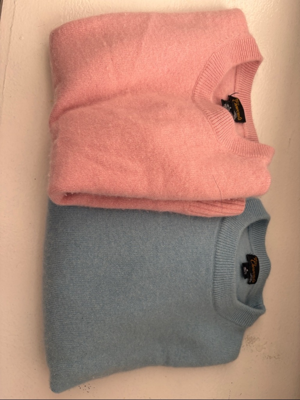 Crewcuts Girls Pink and Light Blue Sweater Set